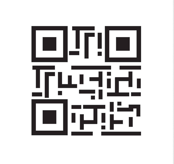 Realistic bar code icon. A modern simple flat barcode. Marketing, the concept of the Internet. Fashionable vector sign of a market trademark for website design, mobile application. Bar code logo - Vector, imagen