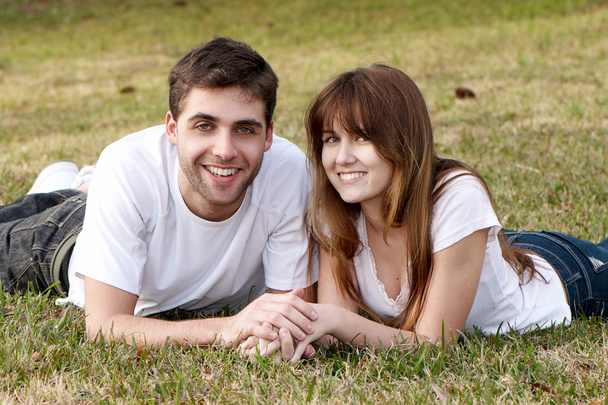 Loving young couple, beautiful and happy - Foto, Imagem