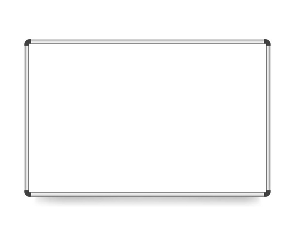 vector illustratie, wit bord met kopie ruimte geïsoleerd op een witte achtergrond. - Vector, afbeelding