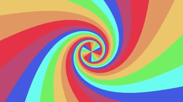 Spiralny kształt Teńcza Kolory Płynna pętla rotacji animacji tła nowe jakości uniwersalny ruchu dynamiczne animowane kolorowe radosny fajne ładne materiału wideo - Materiał filmowy, wideo