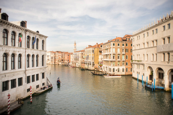 Grand Canal with Boats in Venice. - Foto, Imagen