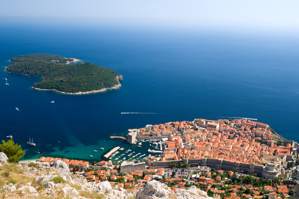vista sobre la ciudad de Dubrovnik en Croacia
 - Foto, imagen