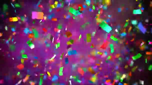Shot of colourful confetti in 4K - 映像、動画