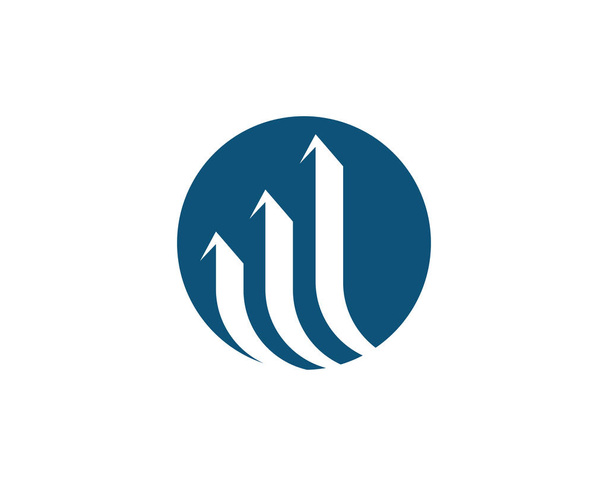 Plantilla de logotipo de financiación empresarial - Vector, imagen