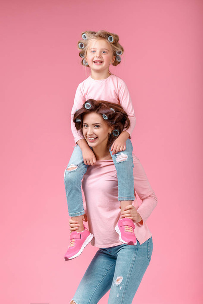mother and daughter having fun together - Фото, изображение