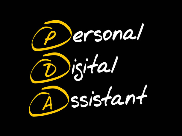 PDA – Personal Digital Assistant - Wektor, obraz