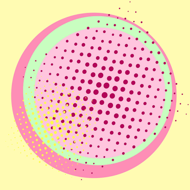 Поп-арт фон, для еды. Цвета 1980 года. Розовый, синий, зеленый, желтый до точки. Имитация комического стиля. Вектор
 - Вектор,изображение