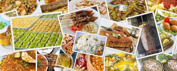 collage de alimentos tradicionales turcos
 - Foto, imagen