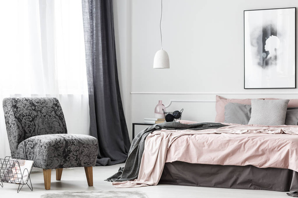 Elegant female bedroom interior - Valokuva, kuva