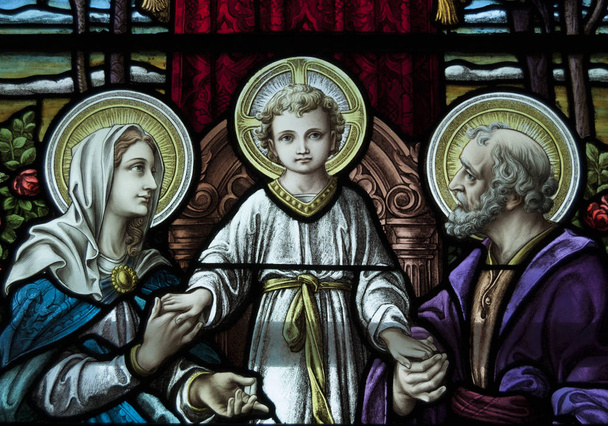 vallási festett üveg ablak - Fotó, kép