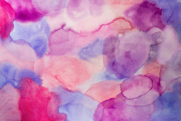 Abstratct Purple And Pink Watercolor Background - Photo, Image
