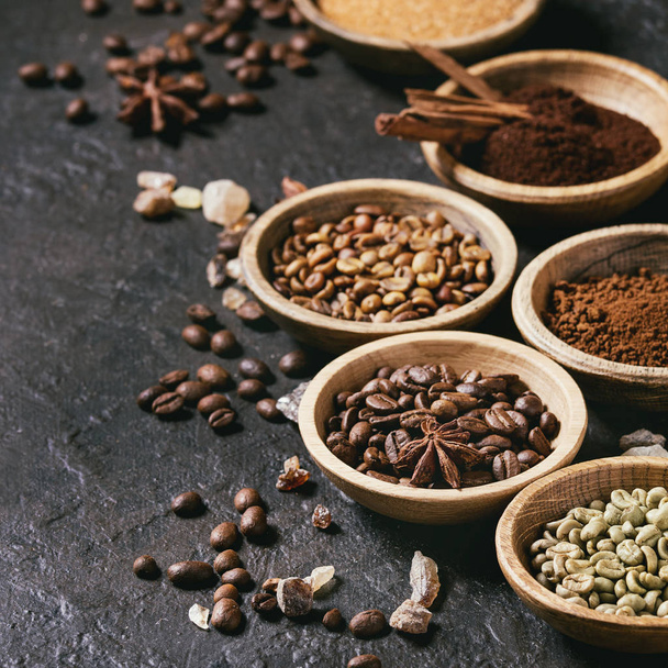 コーヒー豆の様々 な - 写真・画像