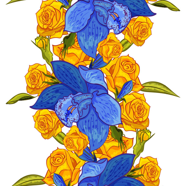 Padrão de flor sem costura vetorial
 - Vetor, Imagem