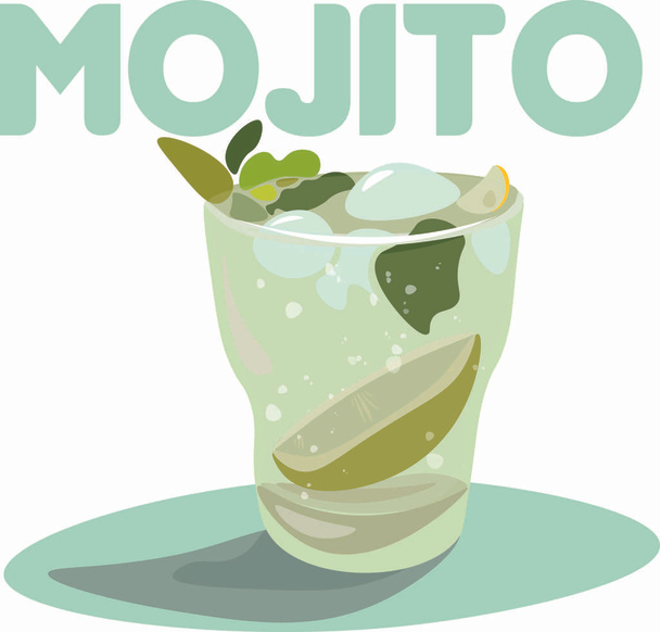 vector Cocktail Mojito - Vector, afbeelding