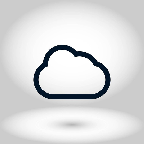 cloud vector icon - Διάνυσμα, εικόνα