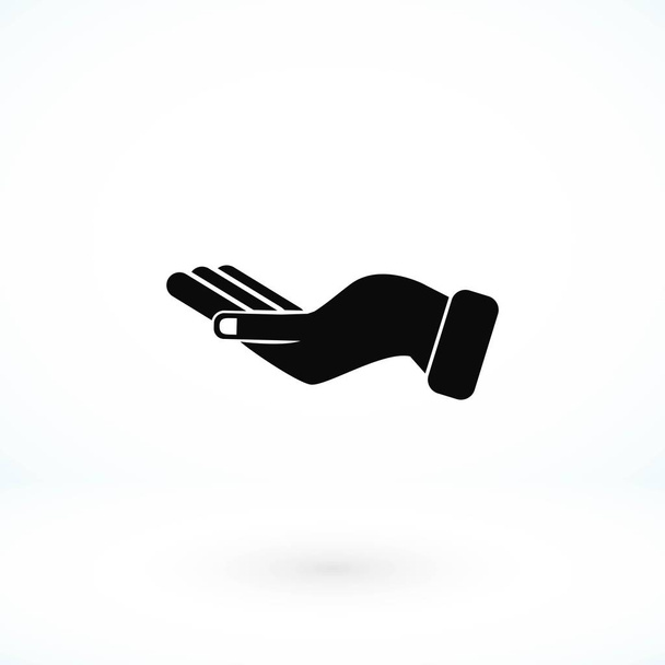 Вектор значка руки
 - Вектор,изображение