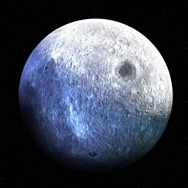 The Moon is an astronomical body that orbits planet Earth, and is Earth's only permanent natural satellite. 3d rendering - Photo, Image