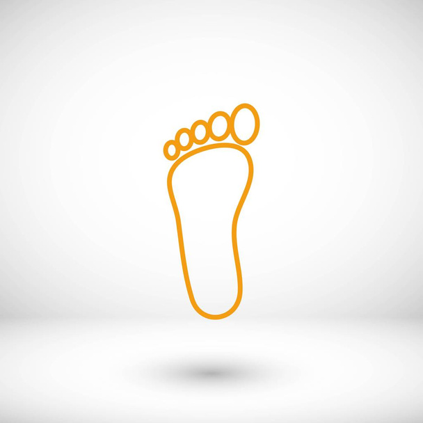 foot vector icon - Vektör, Görsel
