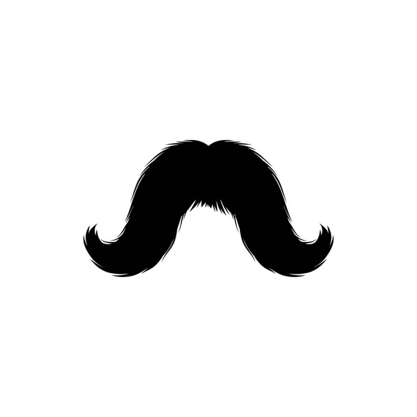 Moustaches Pegatina aislada sobre fondo blanco
 - Vector, imagen