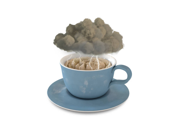 Bir çay fincanında fırtına - Fotoğraf, Görsel