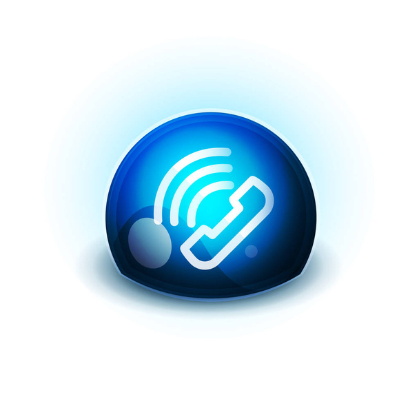Phone support call center button - Vector, Image
