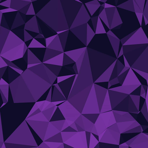 Błyszczący Poligonalna tło w odcieniach fioletu i bakłażan fioletowy - Wektor, obraz