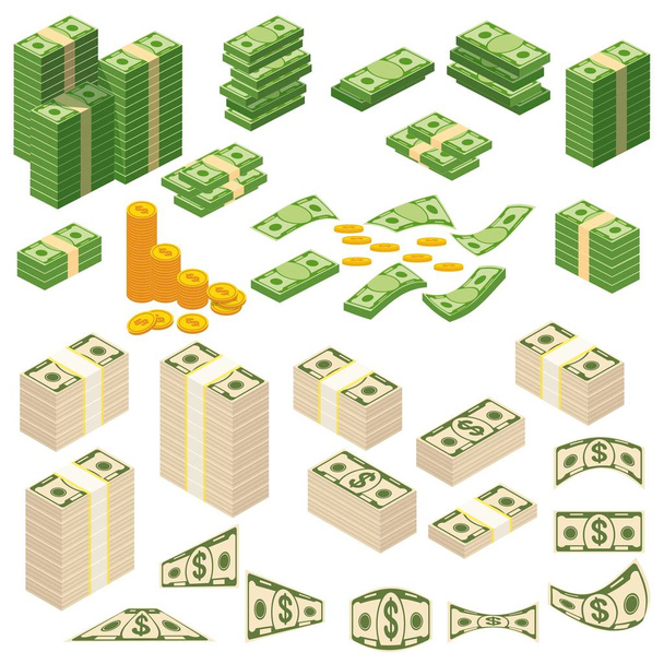 お金の様々 な種類 - ベクター画像