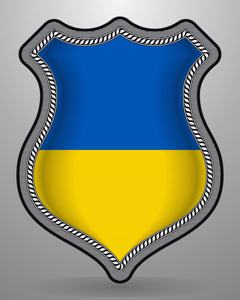 Bandera de Ucrania. Insignia de Vector e Icono
 - Vector, Imagen