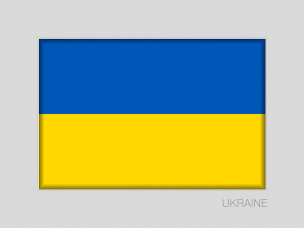 Прапор України. Національний прапорщик пропорції 2-3 на сірий - Вектор, зображення