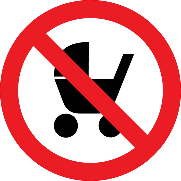 Kein Kinderwagen-Schild - Foto, Bild