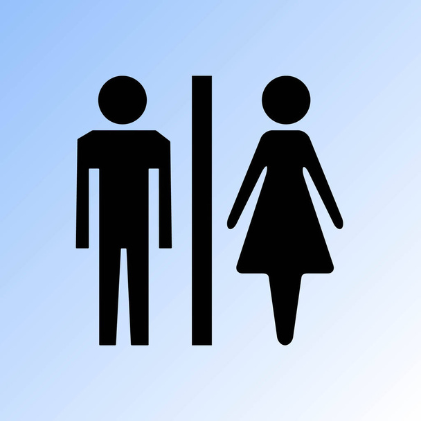 Signe masculin et féminin isolé
 - Vecteur, image
