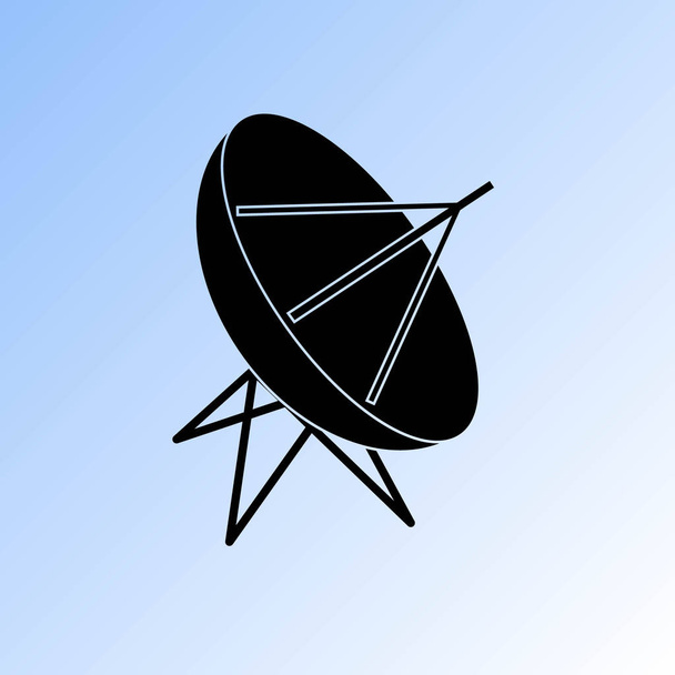 pictogram satellietschotel vector - Vector, afbeelding