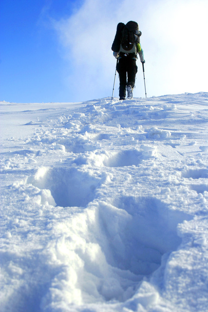 Winter hike. - Фото, изображение