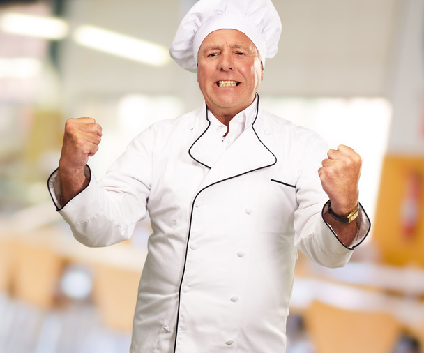Dühös Chef portréja - Fotó, kép