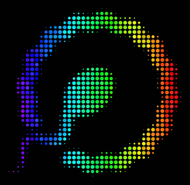 Bright tečkované oplodnění ikonu - Vektor, obrázek