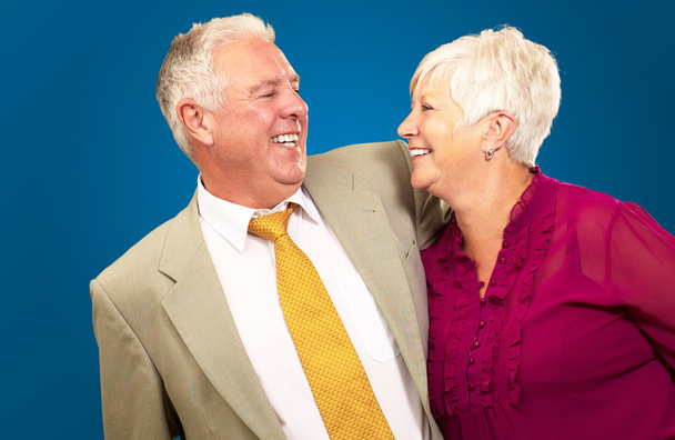 retrato de una feliz pareja de ancianos - Foto, imagen