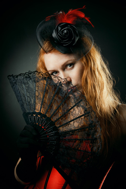 Charming redhead lady - Valokuva, kuva