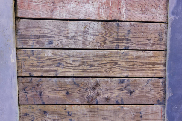 horizontale houten plank muur - Foto, afbeelding