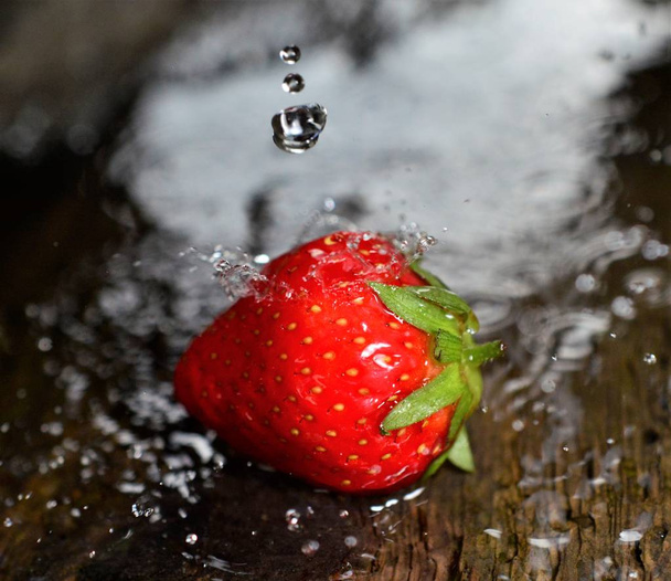 Strawberry. Fresh berry fruit, - Foto, imagen