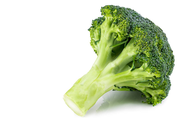 Fresh broccoli isolated on white background. With clipping path. - 写真・画像