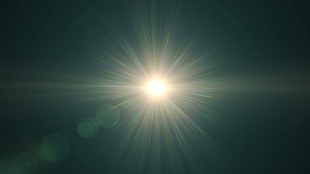 anamorphic lens flare 3840x2160 4K, lights background . - Footage, Video