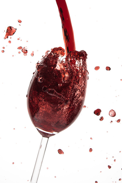 pouring red wine - Fotó, kép