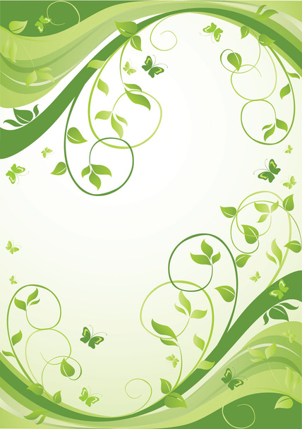 Green banner - Vector, Imagen