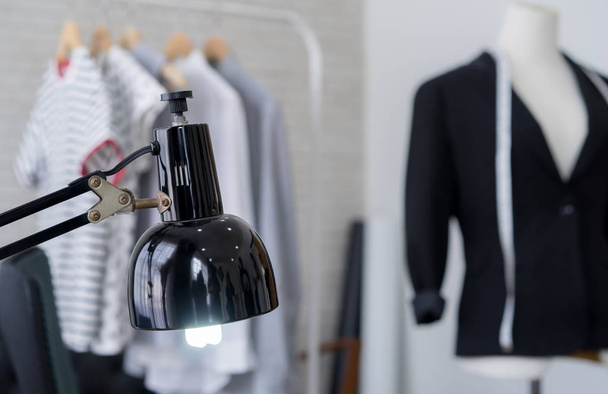 Light lamp in fashion stylist designer studio - Photo, Image