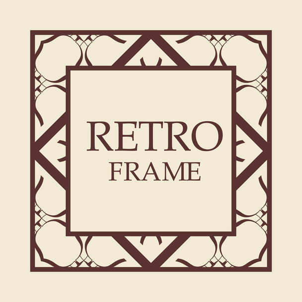 Retro ornamental frame - Вектор, зображення
