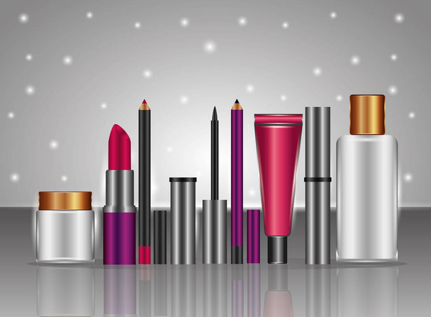 maquillaje de cosméticos relacionados
 - Vector, Imagen
