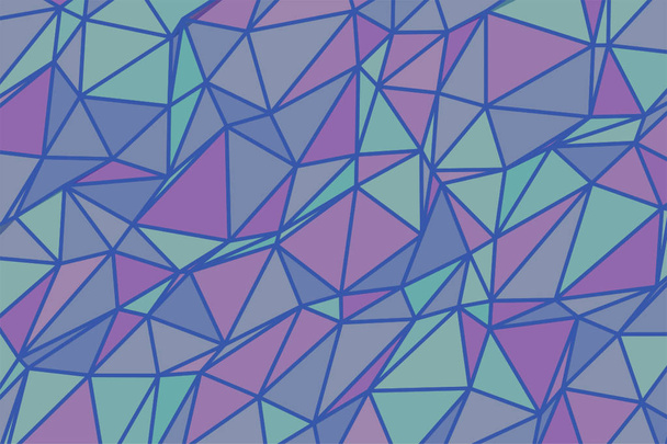 Renk soyut üçgen şerit desen generatif sanat arka plan. - Vektör, Görsel
