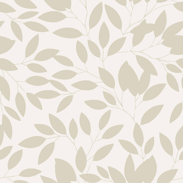 Elegance seamless leaves pattern - Vektör, Görsel