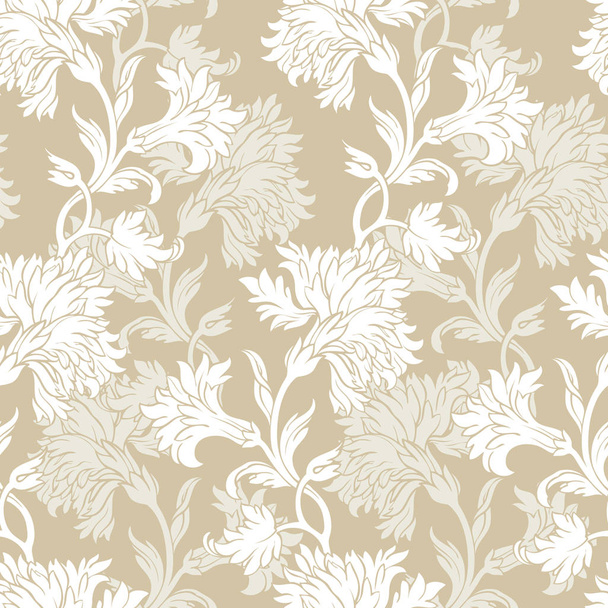 Seamless pattern with flowers carnations  - Vektör, Görsel