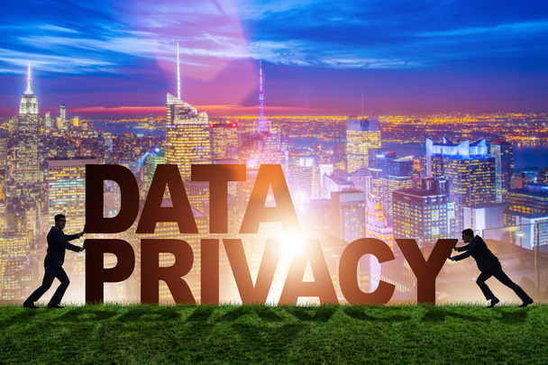 Data privacy concept in moderne IT-technologie - Foto, afbeelding